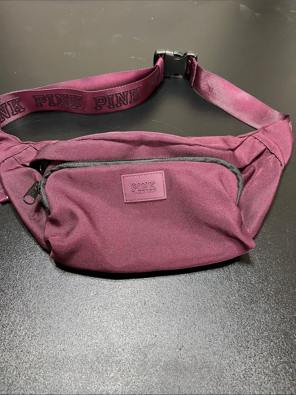 PINK Victoria's Secret Wine/Pink Logo Belt Bag